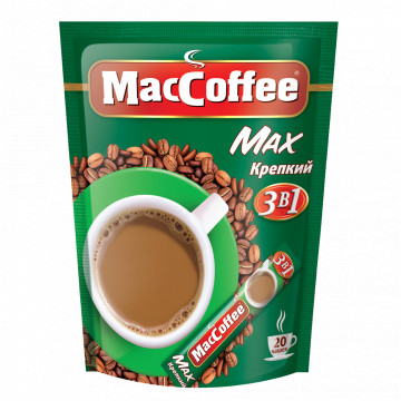 Кофе MACCOFFEE Max крепкий 3 в 1 м/у 20 пак